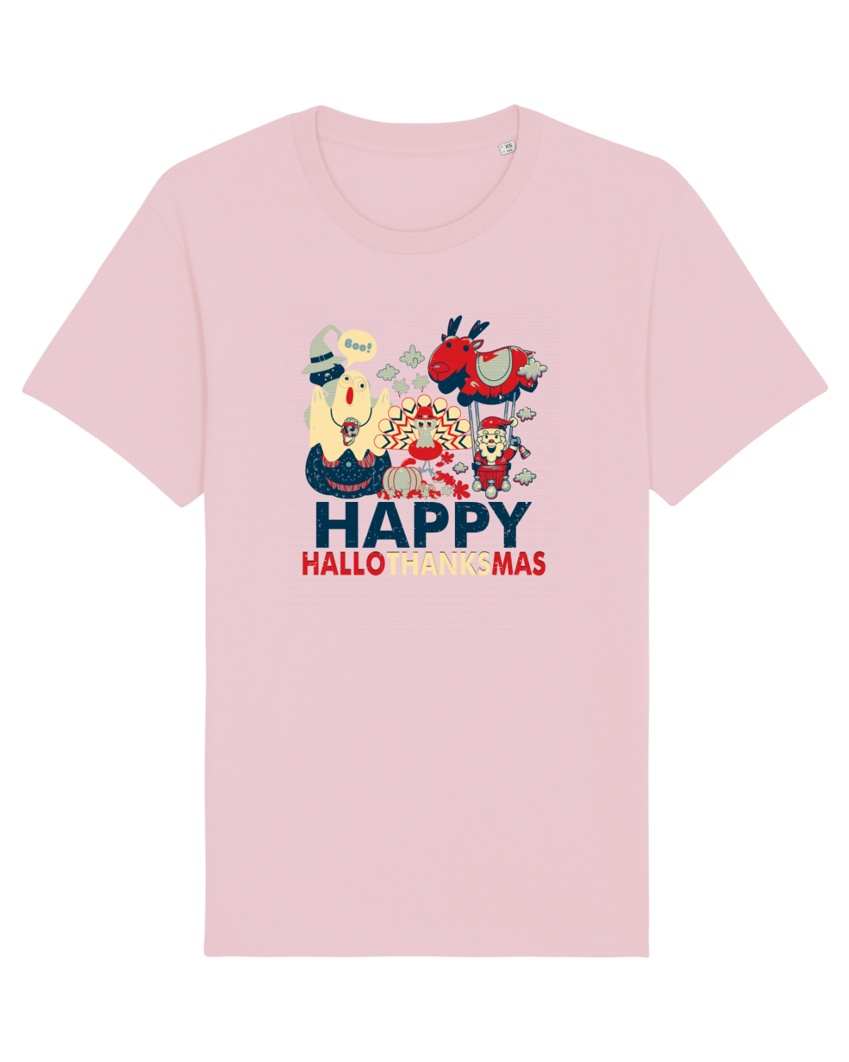 Tricou mânecă scurtă Unisex Rocker Cotton Pink