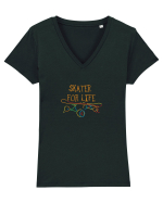 Skater For Life Tricou mânecă scurtă guler V Damă Evoker