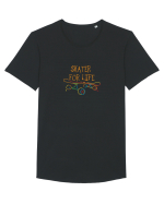 Skater For Life Tricou mânecă scurtă guler larg Bărbat Skater