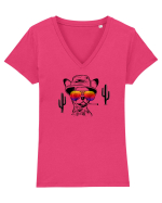 fear and loathing chihuahua Tricou mânecă scurtă guler V Damă Evoker