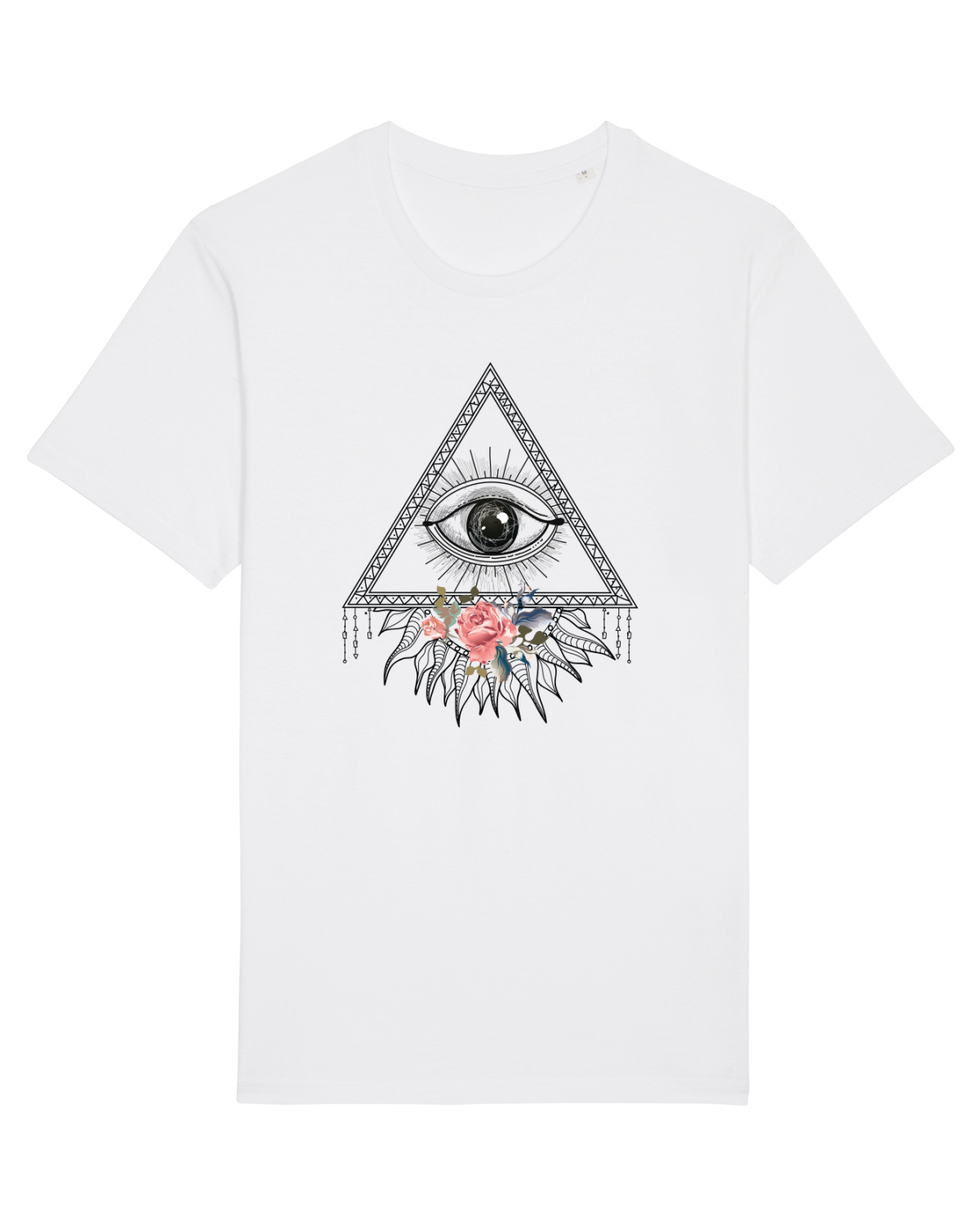 Tricou mânecă scurtă Unisex Rocker White