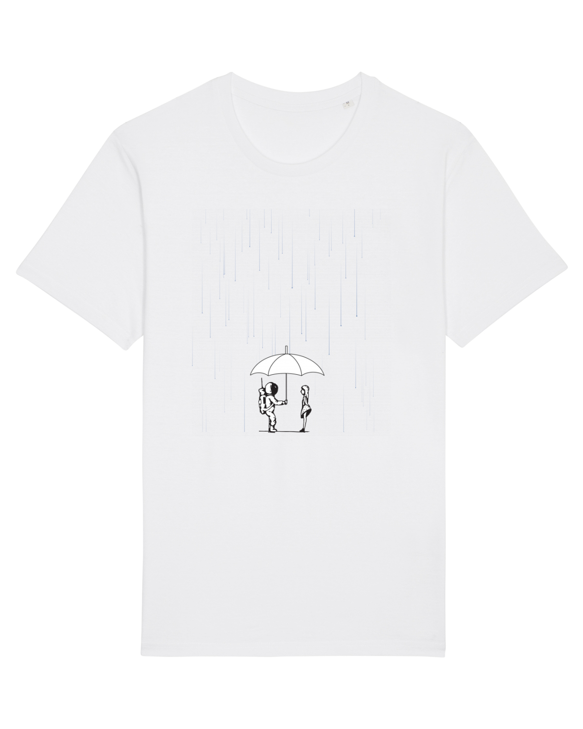 Tricou mânecă scurtă Unisex Rocker White