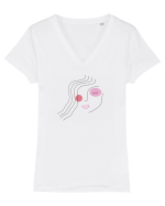 Urban Girl Tricou mânecă scurtă guler V Damă Evoker
