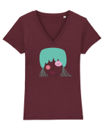 Doll Tricou mânecă scurtă guler V Damă Evoker