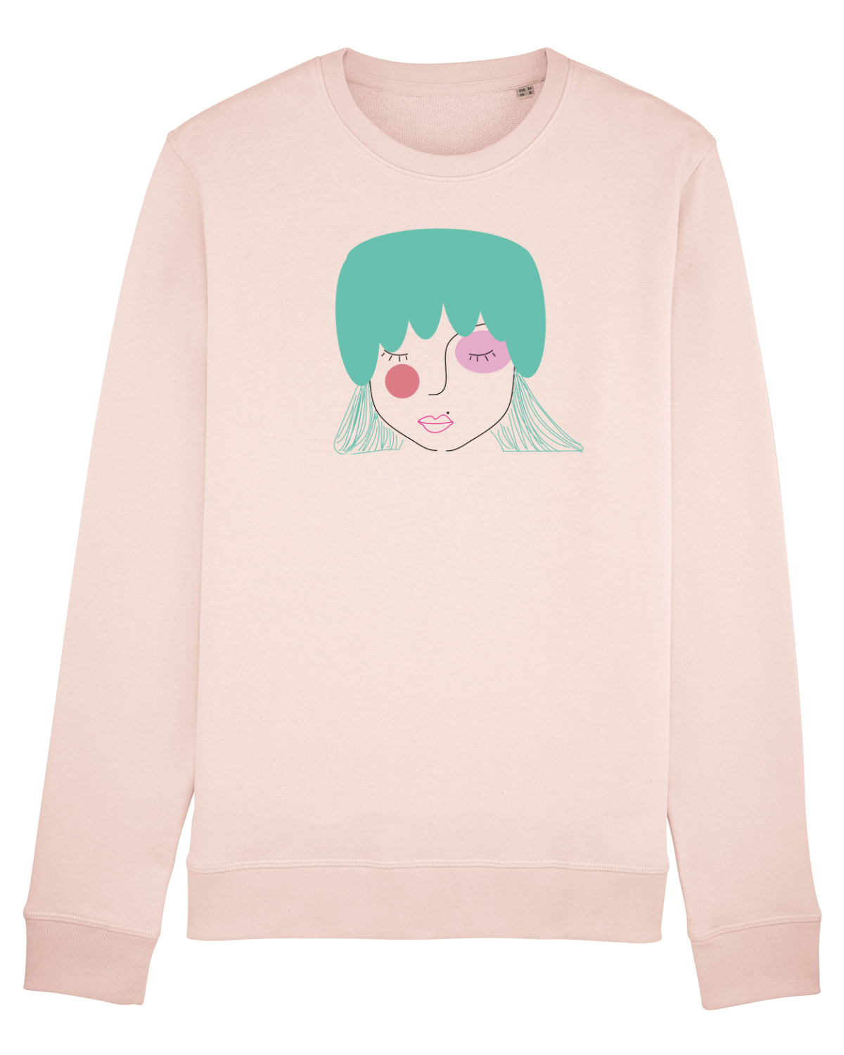 Bluză mânecă lungă Unisex Rise Candy Pink
