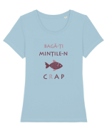 Mințile-n Cap Tricou mânecă scurtă guler larg fitted Damă Expresser