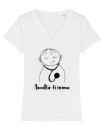Asculta-ti inima Tricou mânecă scurtă guler V Damă Evoker