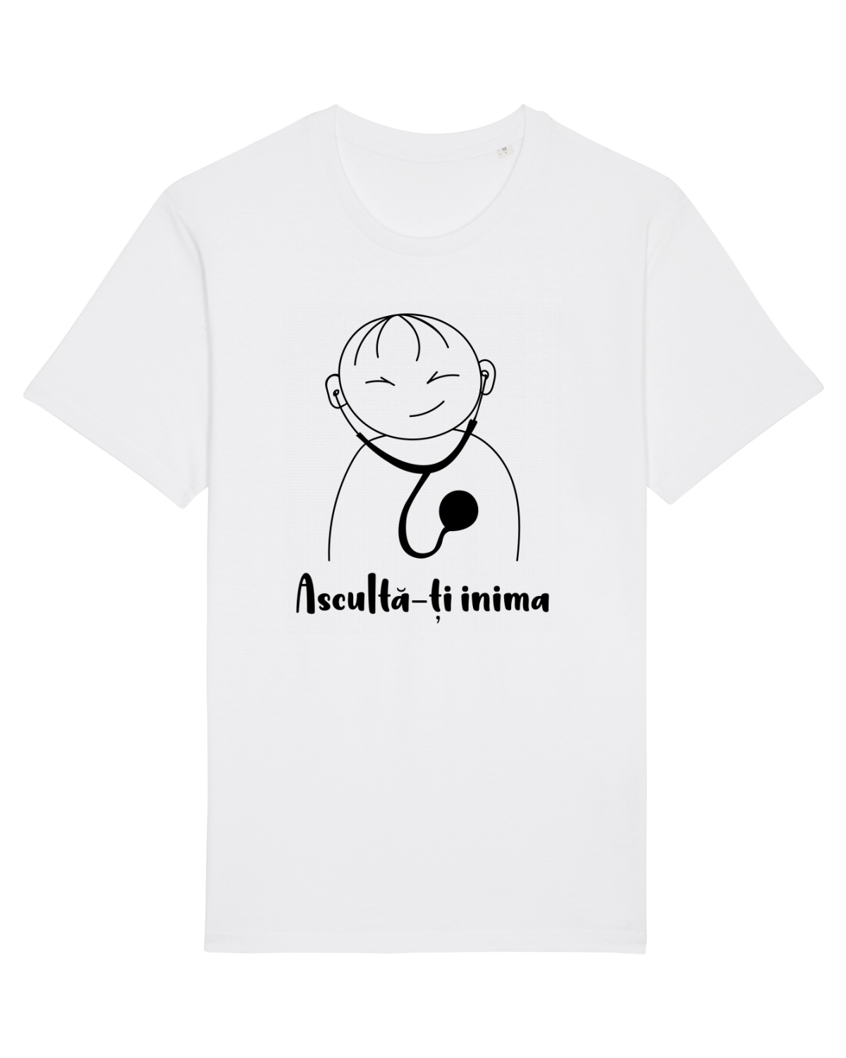 Tricou mânecă scurtă Unisex Rocker White