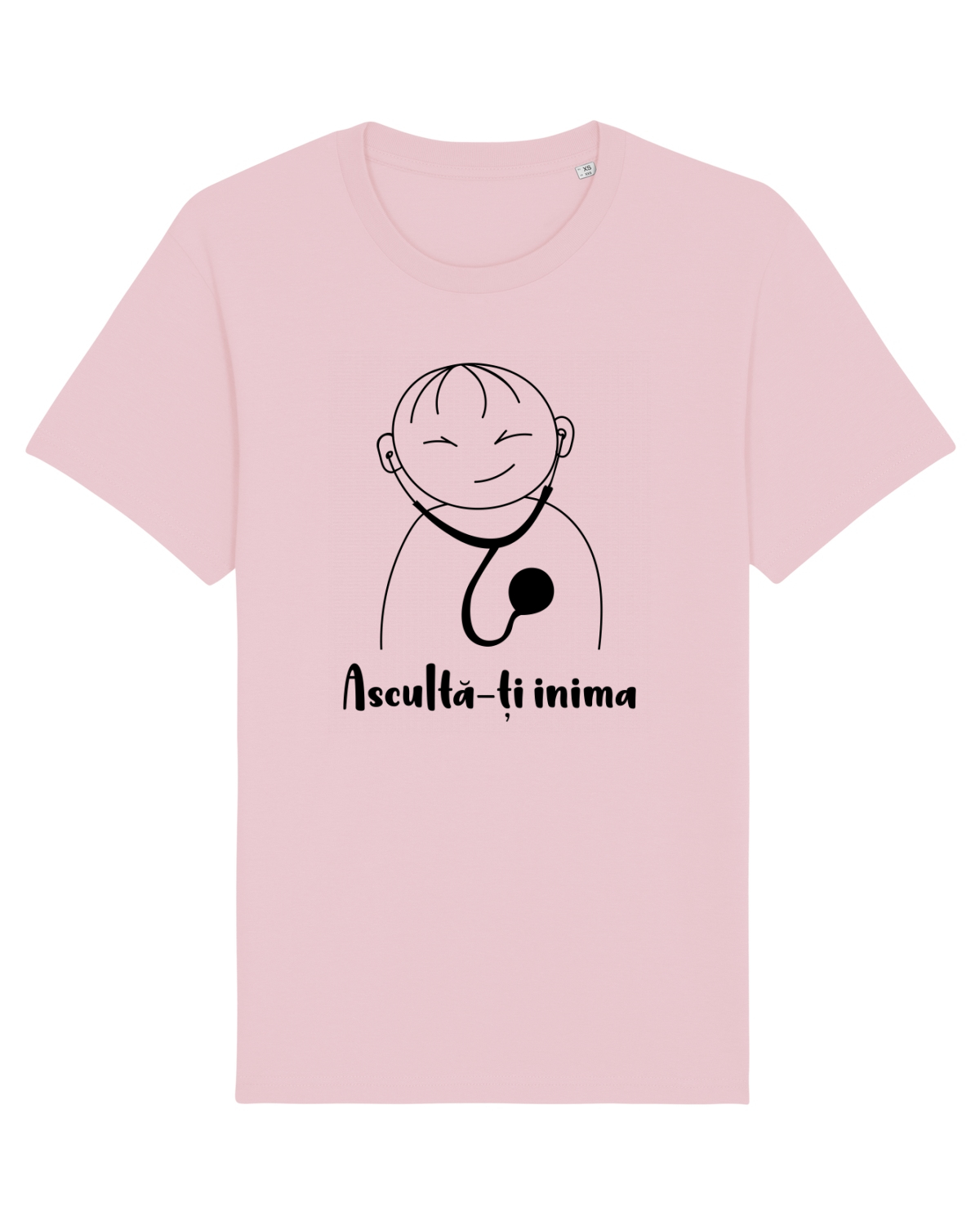 Tricou mânecă scurtă Unisex Rocker Cotton Pink