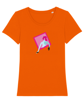 Funky Mona Lisa Bright Orange