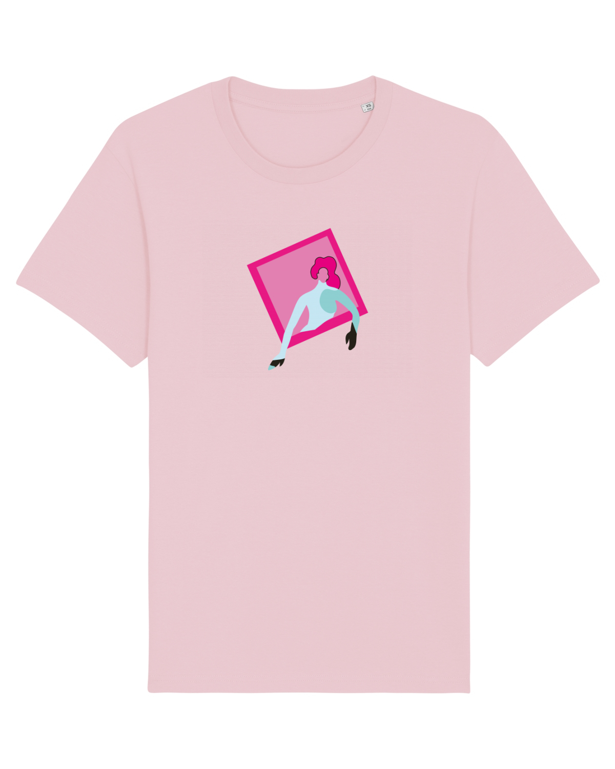 Tricou mânecă scurtă Unisex Rocker Cotton Pink