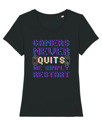 Gamers never quits Black