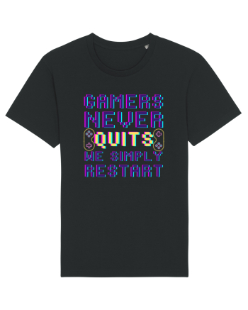 Gamers never quits Black
