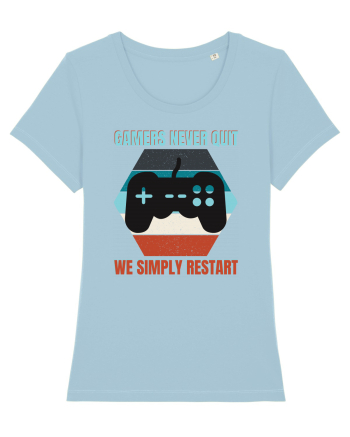 Gamers never quits Sky Blue