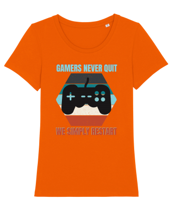 Gamers never quits Bright Orange