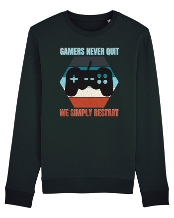 Gamers never quits Black