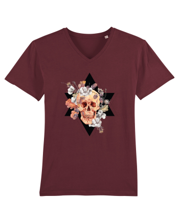 Craniu Floral in Stea Burgundy