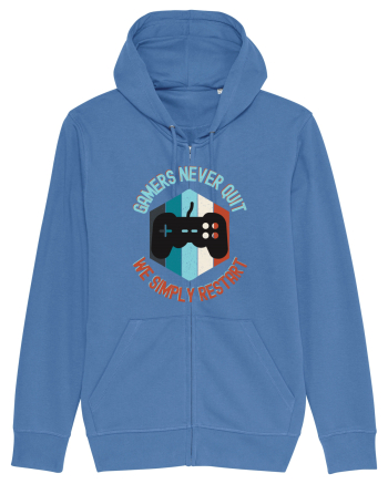 Gamers never quits Bright Blue