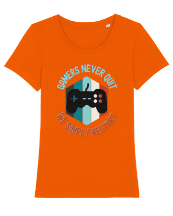 Gamers never quits Bright Orange