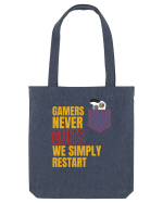 Gamers never quits Sacoșă textilă