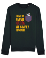 Gamers never quits Bluză mânecă lungă Unisex Rise