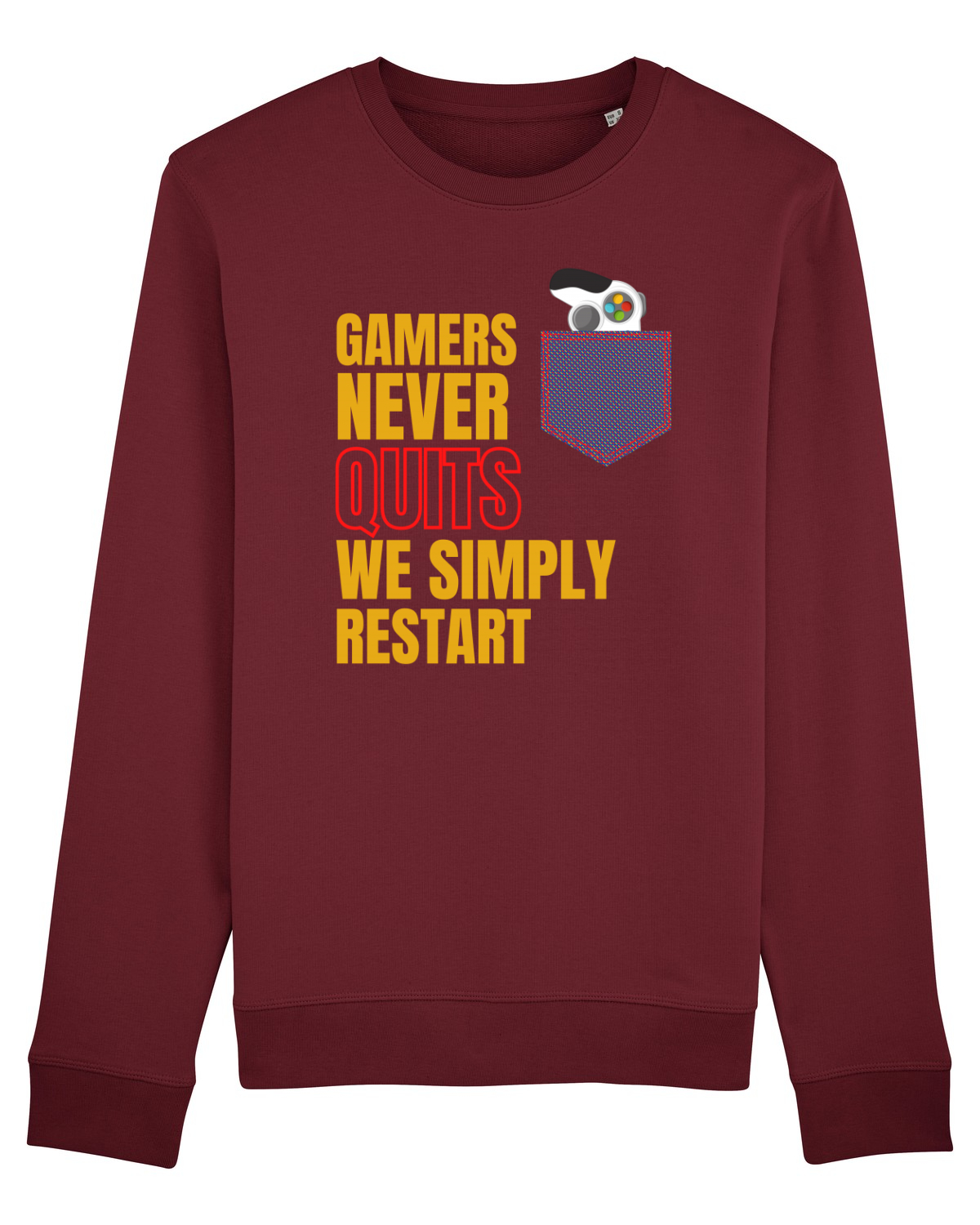Bluză mânecă lungă Unisex Rise Burgundy