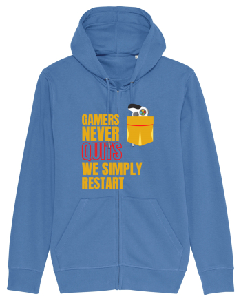 Gamers never quits Bright Blue