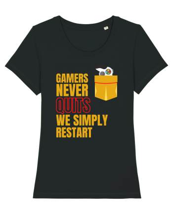 Gamers never quits Black