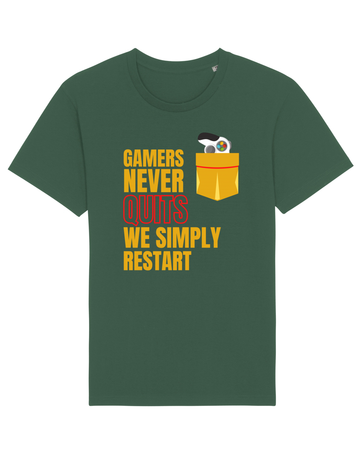 Tricou mânecă scurtă Unisex Rocker Bottle Green