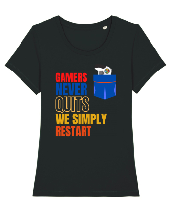 Gamers never quits Black