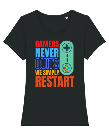 Gamers never quits Black