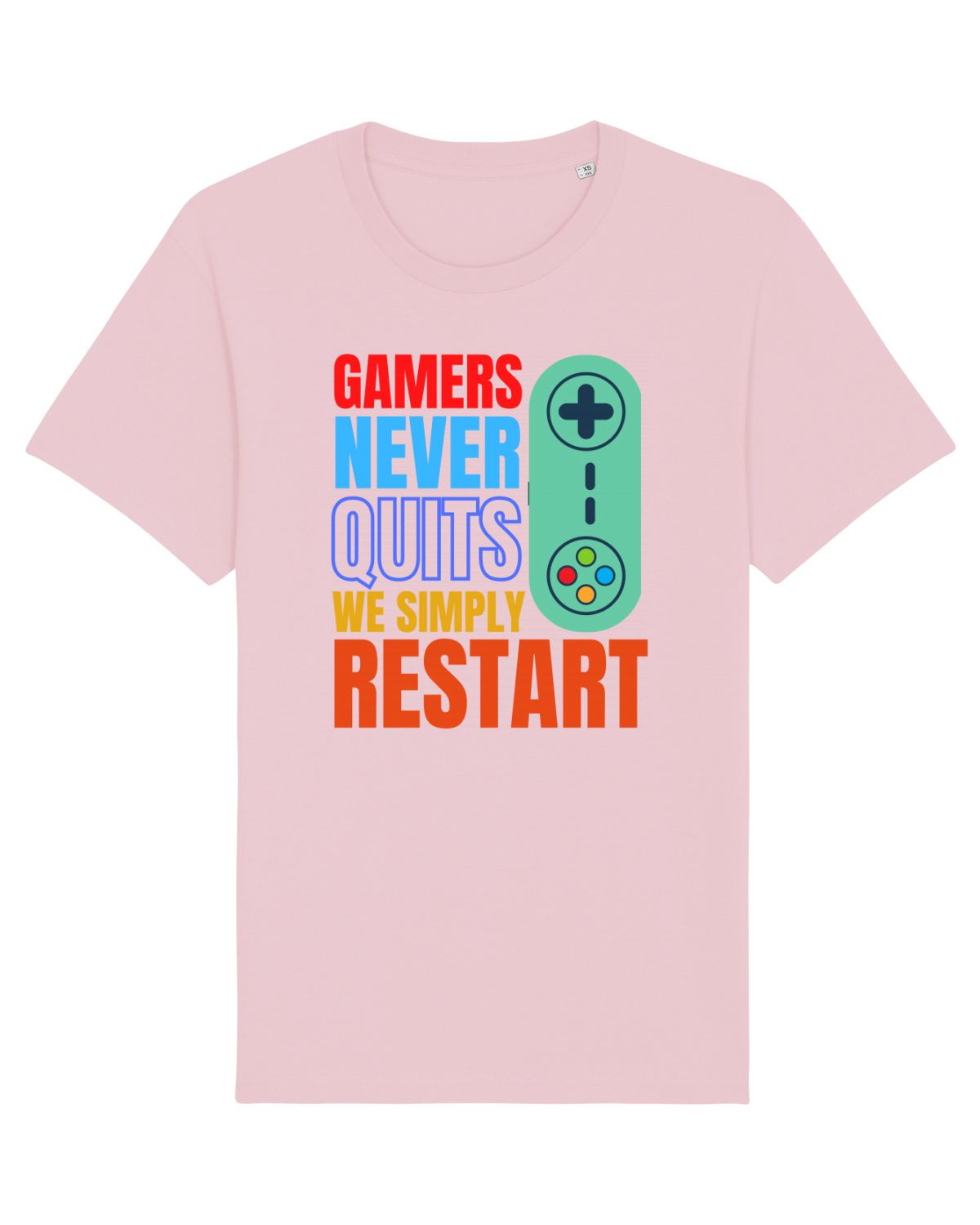 Tricou mânecă scurtă Unisex Rocker Cotton Pink