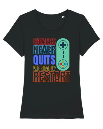 Gamers never quits Black