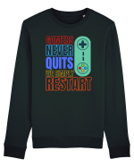 Gamers never quits Bluză mânecă lungă Unisex Rise