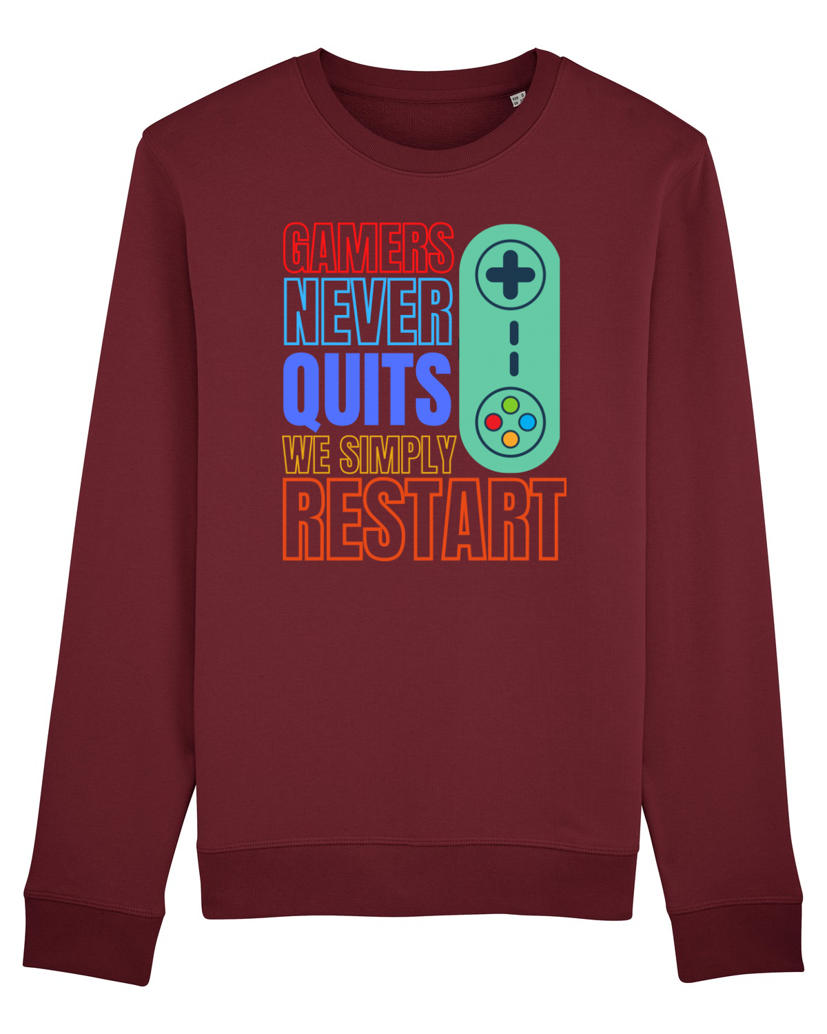 Bluză mânecă lungă Unisex Rise Burgundy