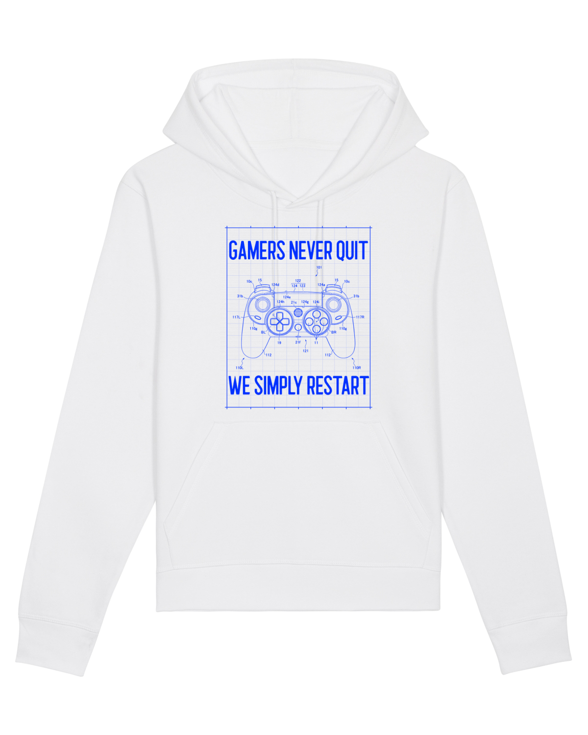 Hanorac Unisex Drummer White