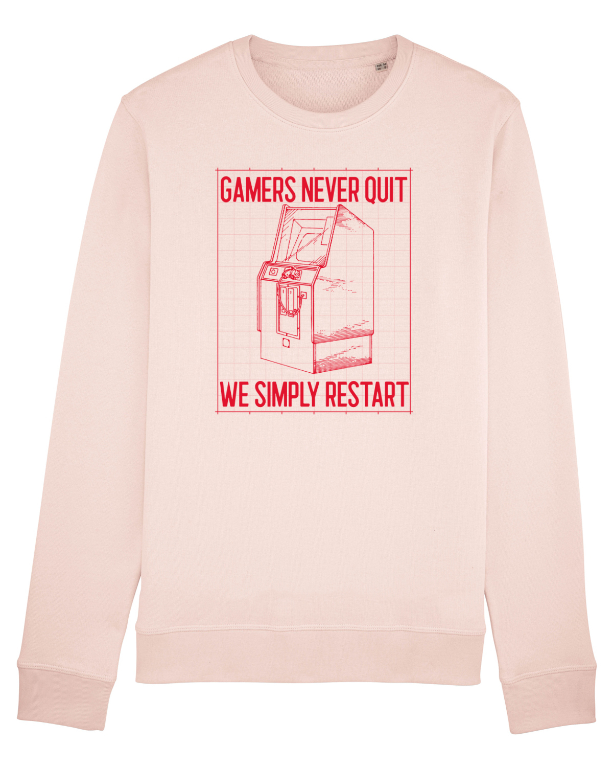 Bluză mânecă lungă Unisex Rise Candy Pink