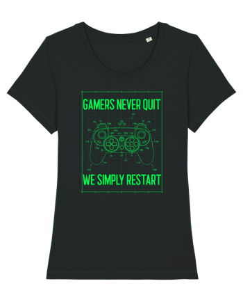 Gamers never quits Black