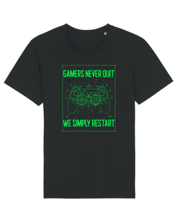 Gamers never quits Black