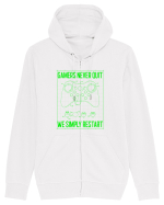 Gamers never quits Hanorac cu fermoar Unisex Connector