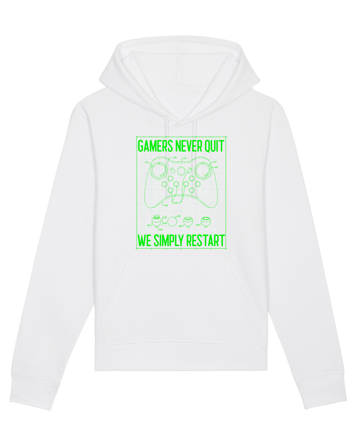 Hanorac Unisex Drummer White