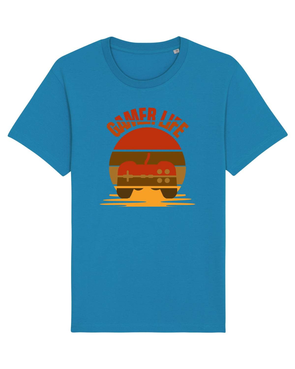 Tricou mânecă scurtă Unisex Rocker Azur