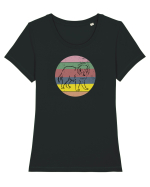Tibetan Mastiff Tricou mânecă scurtă guler larg fitted Damă Expresser
