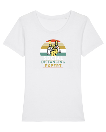 Social Distancing Expert White