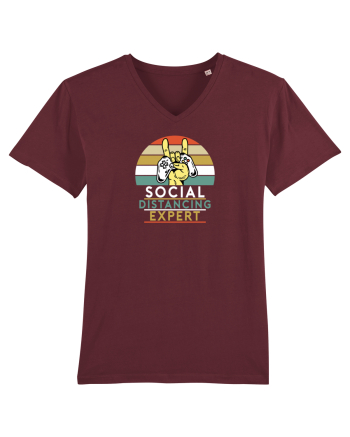 Social Distancing Expert Burgundy