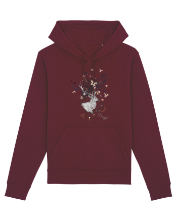 Cerb Floral in Dreamcatcher Natural Burgundy