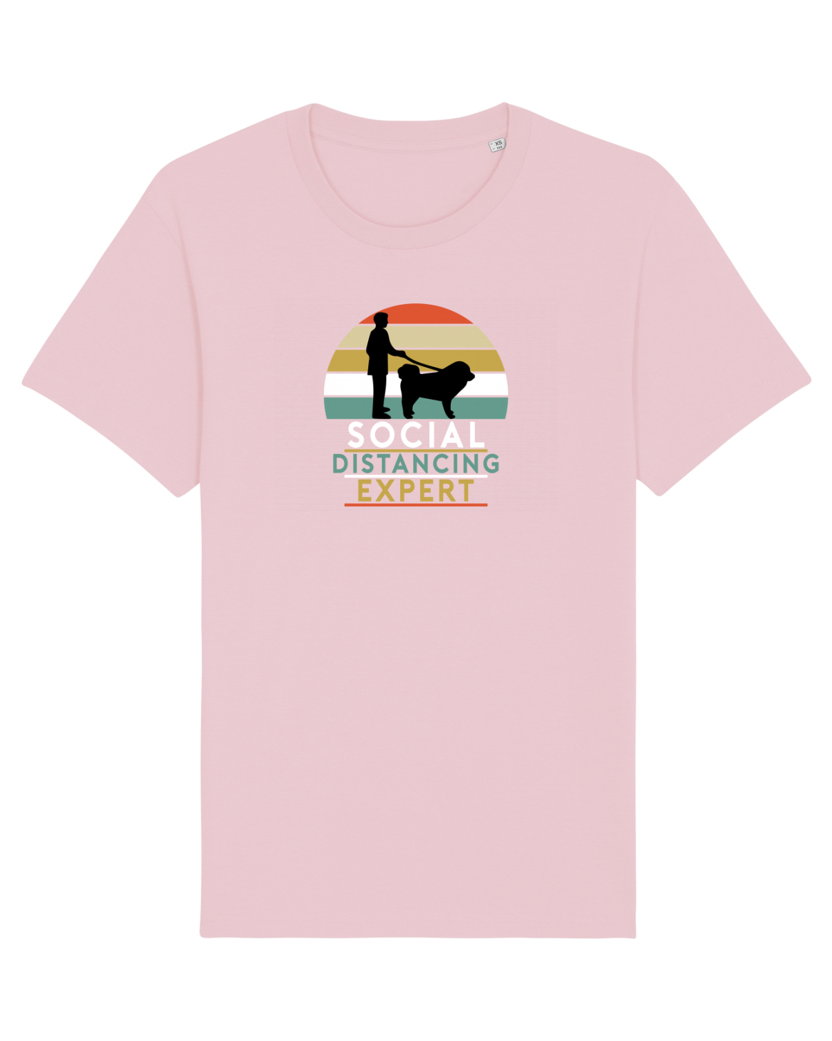 Tricou mânecă scurtă Unisex Rocker Cotton Pink