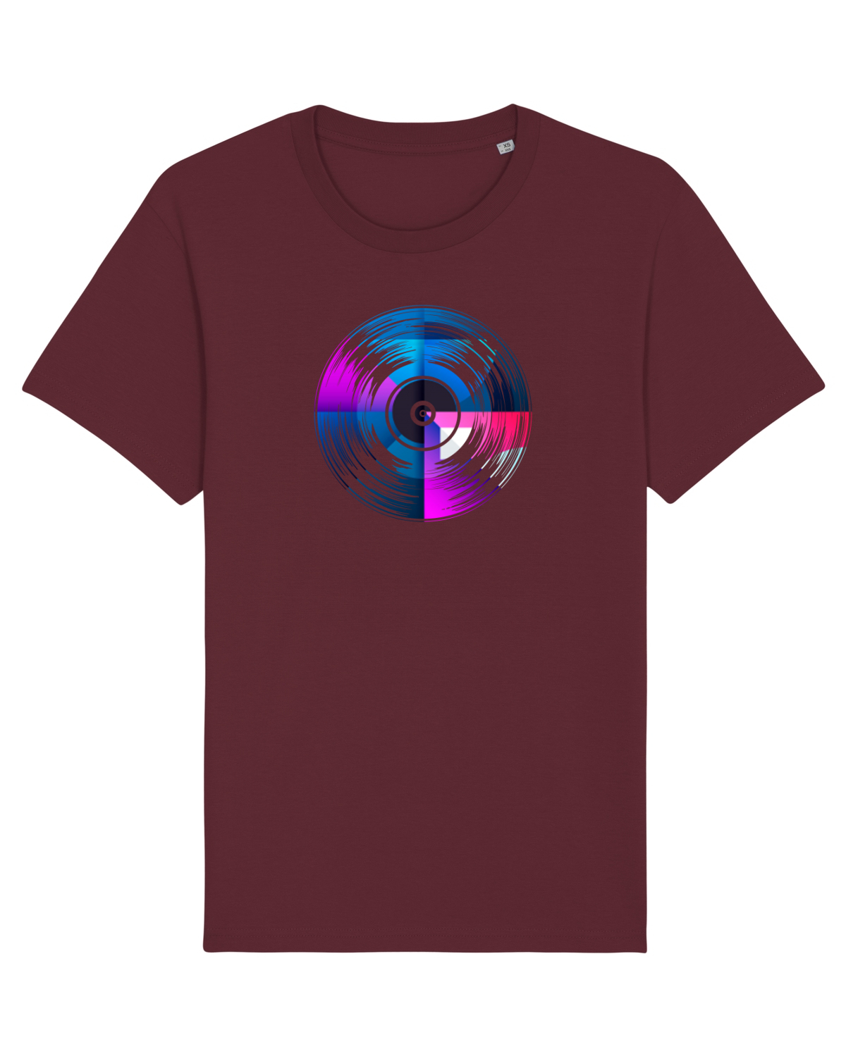 Tricou mânecă scurtă Unisex Rocker Burgundy