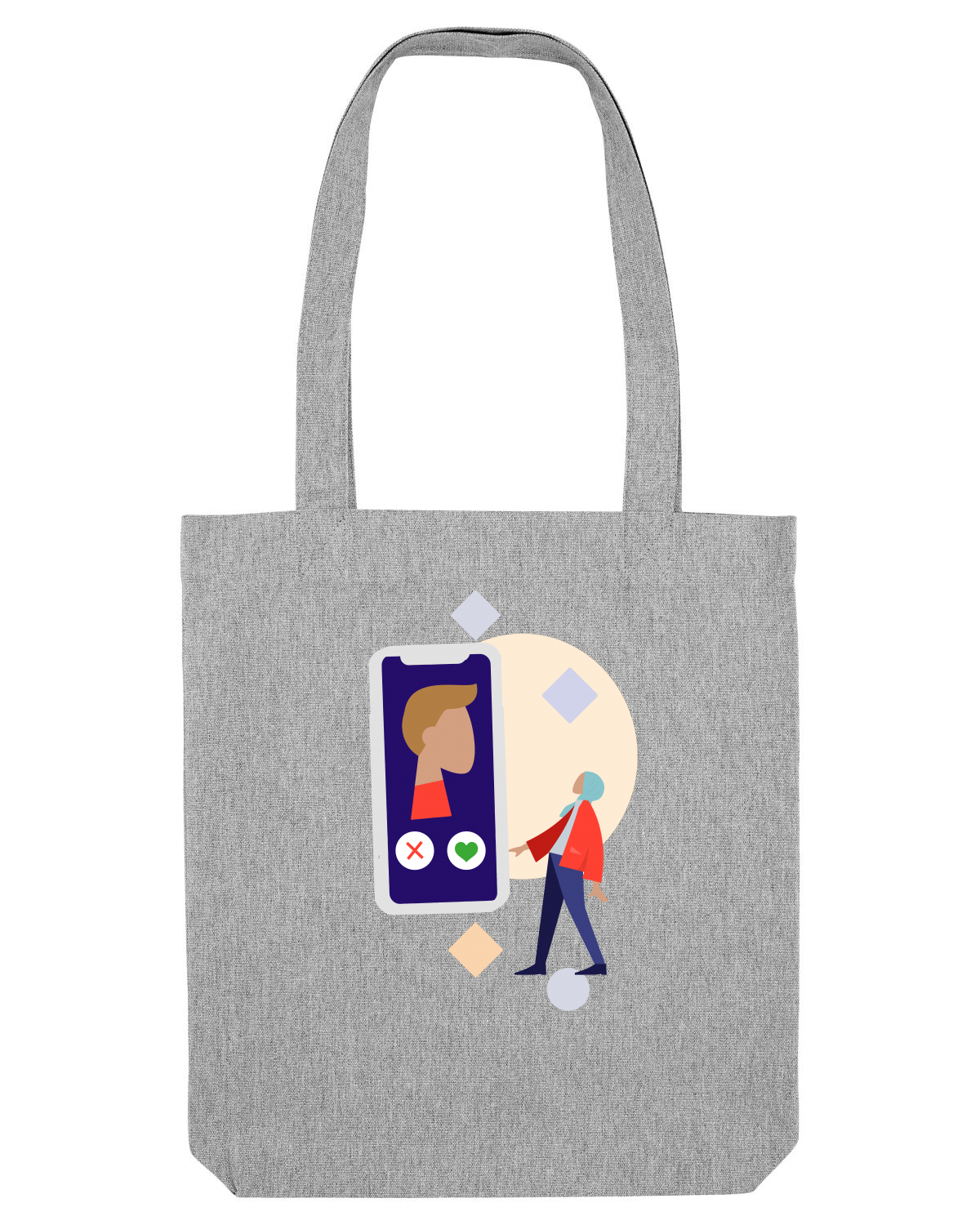 Sacoșă textilă Heather Grey