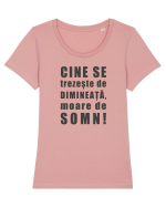 Dimineața Tricou mânecă scurtă guler larg fitted Damă Expresser